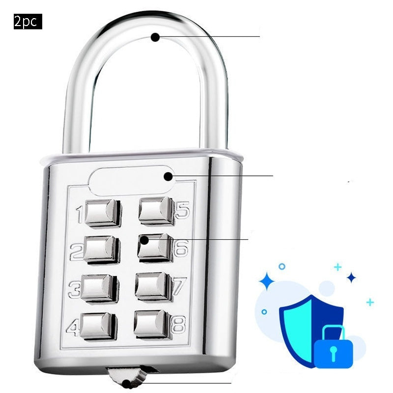 Mechanical 8-digit Key Lock Password Lock Padlock