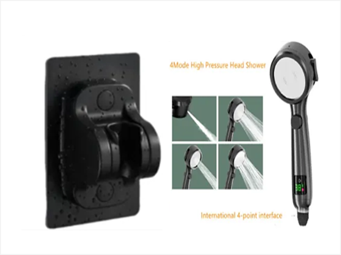 Temperature Display Pressurized Shower Head